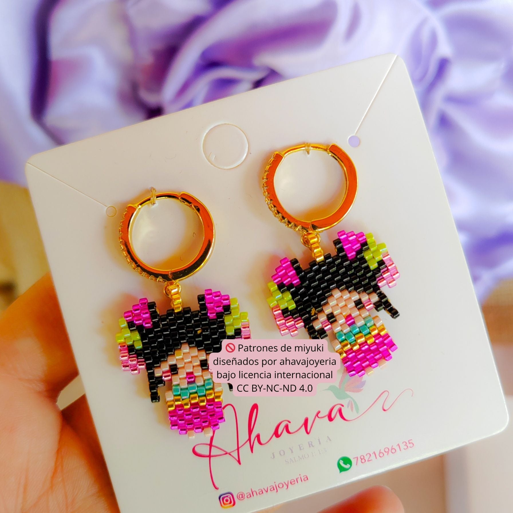 Aretes muñeca mexicana lele - Ahava joyería artesanal