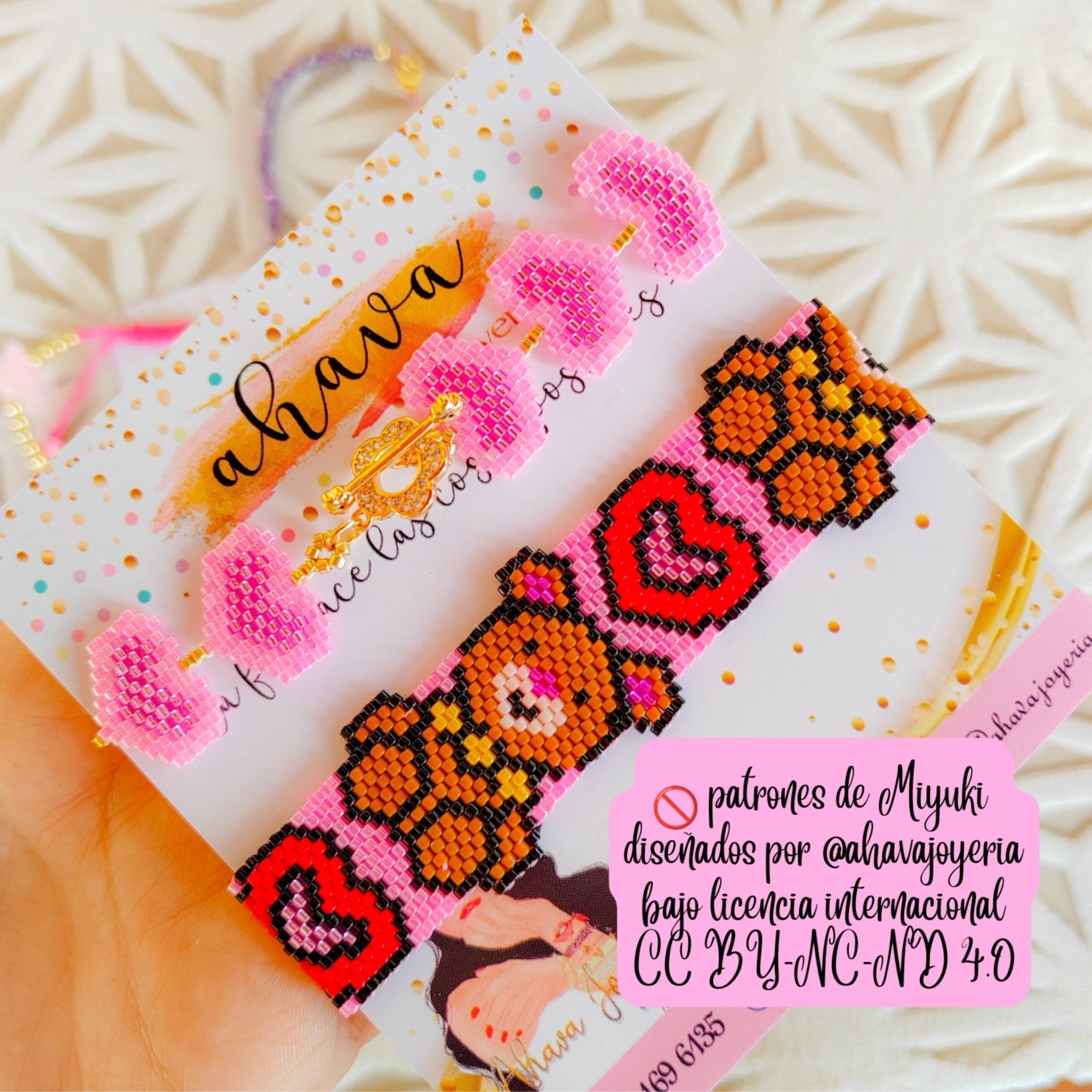 Dúo pulseras teddy - Ahava joyería artesanal