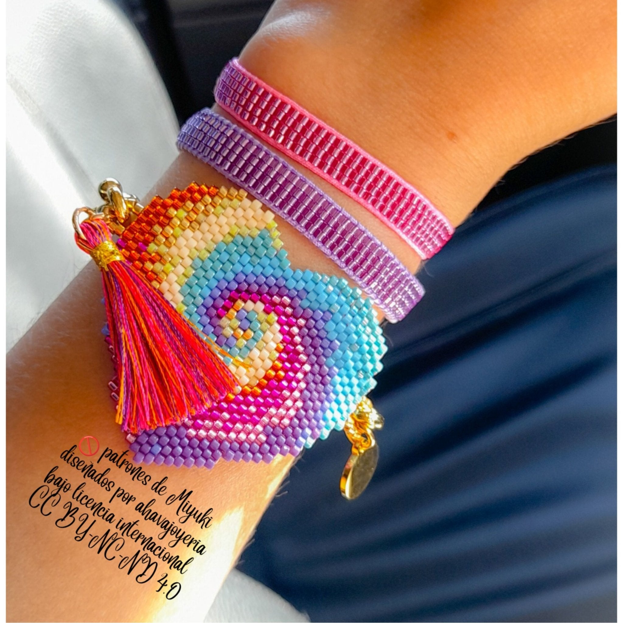 Set pulseras artesanales verano - Ahava joyería artesanal