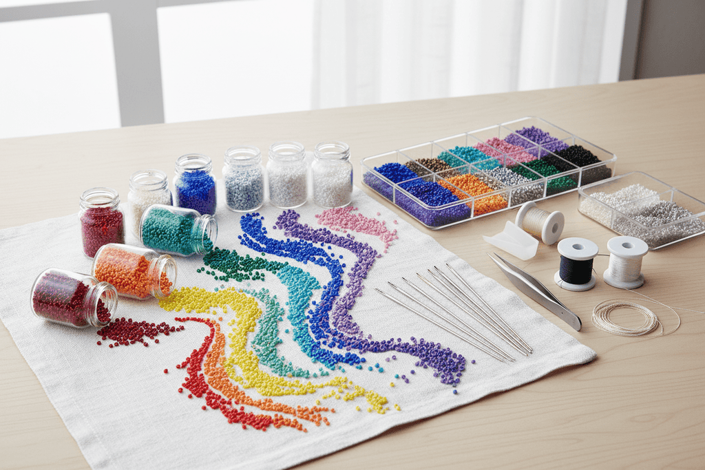 Aretes bordados hecho a mano coquette - Ahava joyería artesanal