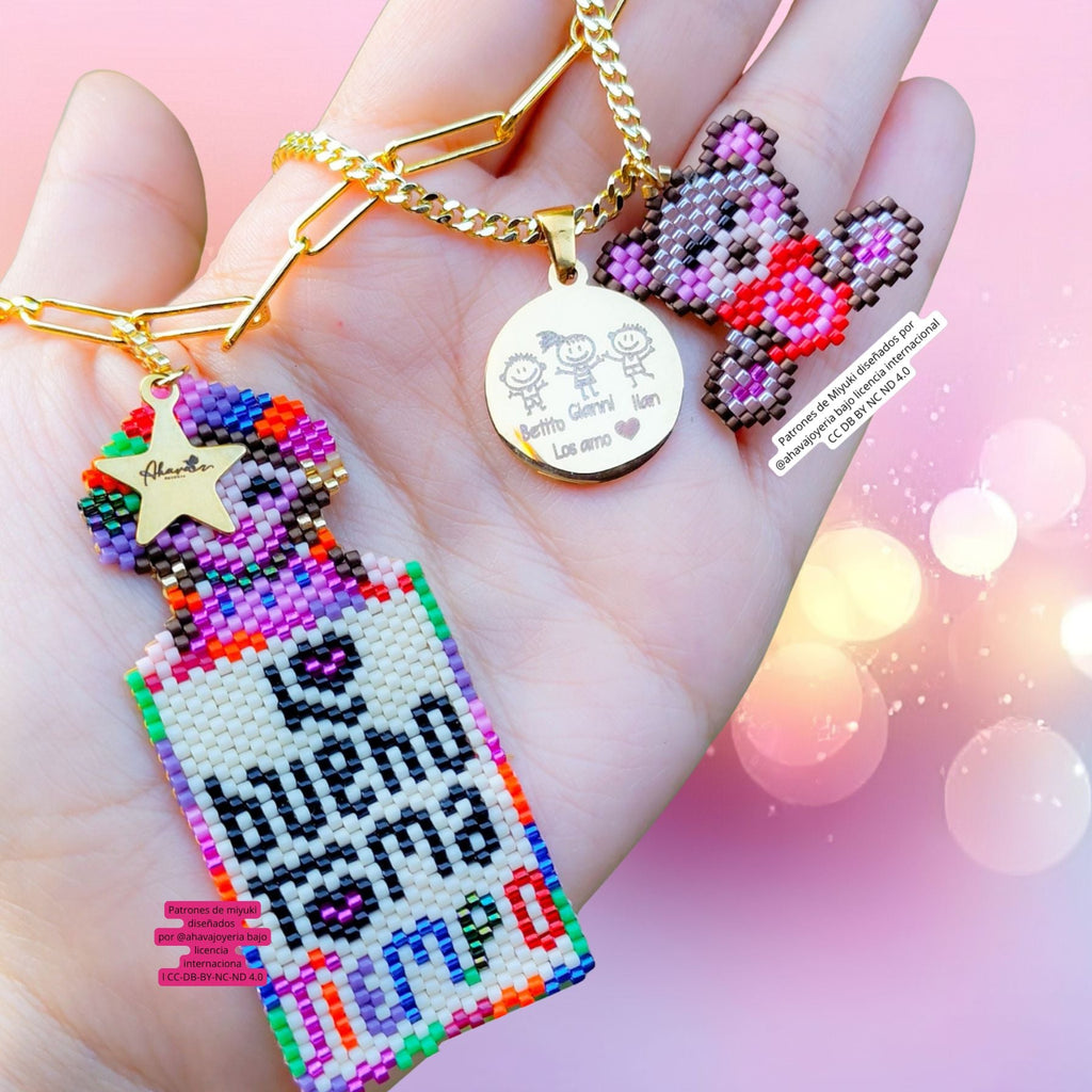 Collar acero personalizado - Ahava joyería artesanal