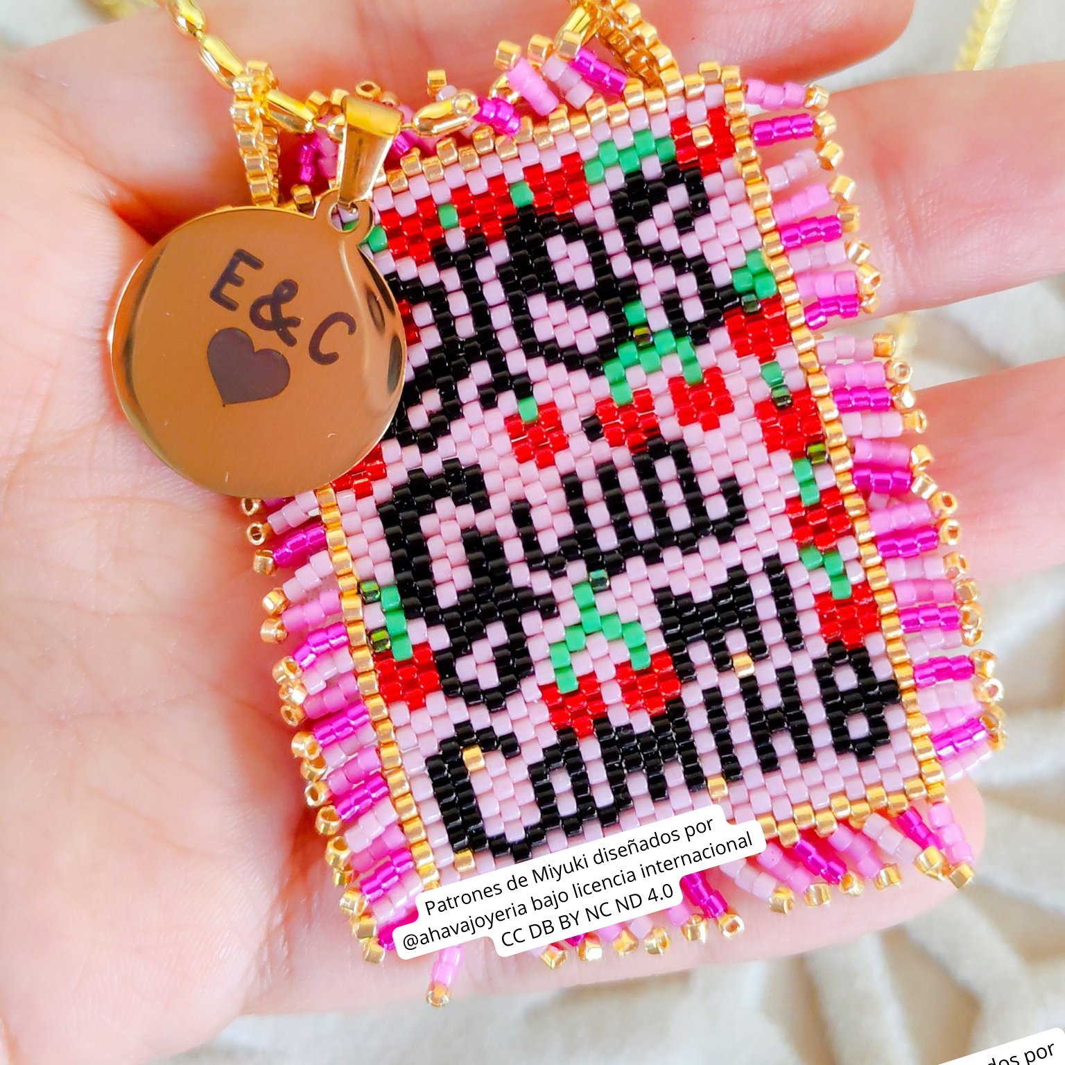 Collar acero personalizado - Ahava joyería artesanal