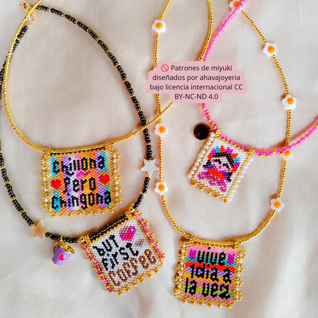 Collares hechos a mano frases - Ahava joyería artesanal