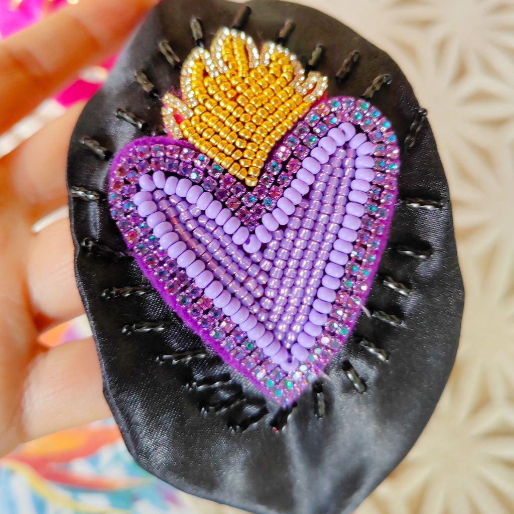 Diademas artesanales corazones - Ahava joyería artesanal