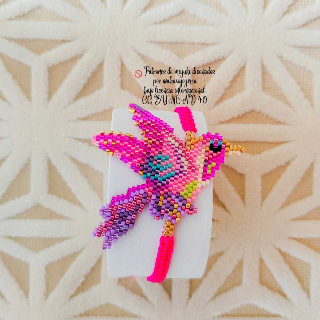 Pulsera y aretes colibrí encanto - Ahava joyería artesanal